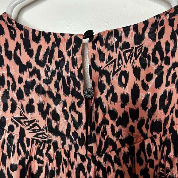 Zadig & Voltaire Pink Rooka Squeleton Mini Dress Size S Designer Runway Animal - Picture 6 of 15